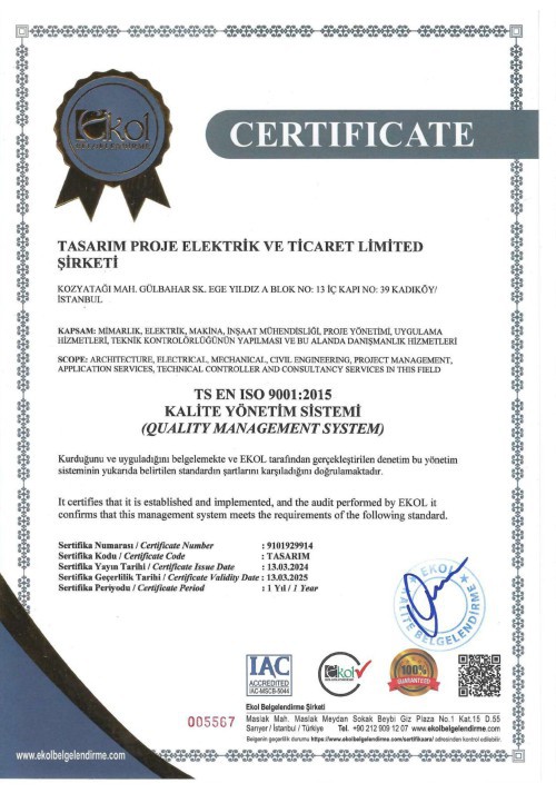 Tasarım Proje | Construction & Design